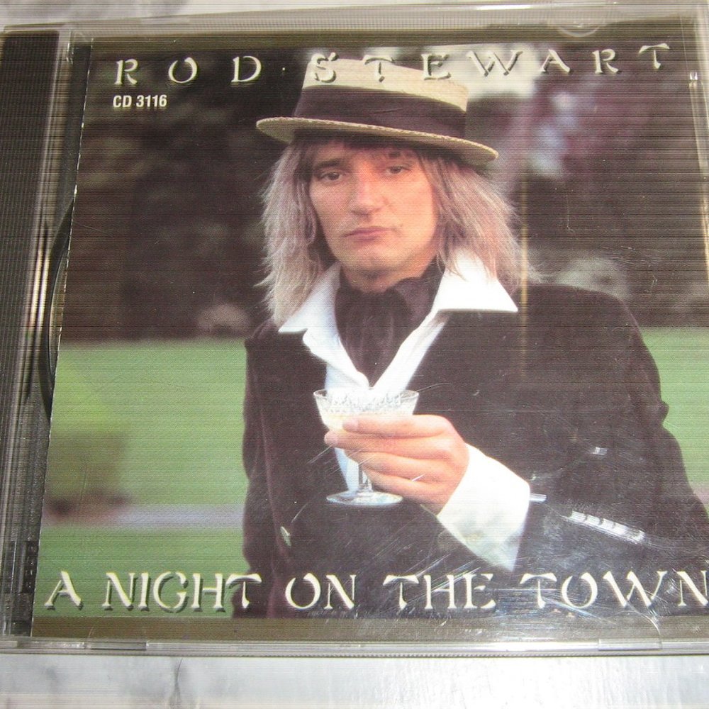 Rod Stewart CD A Night On The Town. $5.00 AS AN ADD ON